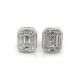  Emerald-Illusion Diamond Baguette Stud Earrings in 18kt. White Gold (1.50ct. tw.)