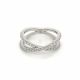 Crisscross Diamond X Ring in 14kt. White Gold (0.50ct. tw.)