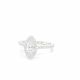 Marquise Diamond Halo Engagement Ring in Platinum GIA Certified 0.74ct. E VS2