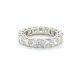 Cushion Cut Diamond Eternity Ring in Platinum (5.50ct. tw.)