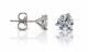 Round Diamond Stud Earrings In Three Prong Martini