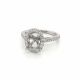 Oval Halo Engagement Ring Setting in 14kt. White Gold (0.60ct. tw.)