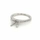 Thin Diamond Engagement Ring Setting in 14kt. White Gold (0.23ct. tw.)