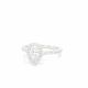 Pear Diamond Halo Engagement Ring in Platinum GIA Certified 0.71ct. D VS1