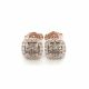 Champagne Diamond Halo Earrings in 14kt. Rose Gold (1.30ct. tw.)