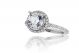 Round Halo Diamond Engagement Ring Setting in 14k White Gold (0.70ct. tw.)