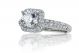 Halo Diamond Engagement Ring Setting in 18k White Gold (1.10ct. tw.)
