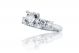 Five Stone Diamond Engagement Ring Setting in Platinum (0.56ct. tw.)