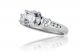 Three Stone Diamond Engagement Ring Setting in 14k White Gold (0.64ct. tw.)