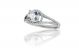 Split Shank Micropave Diamond Halo Engagement Ring Setting in 18k White Gold (0.40ct. tw.)