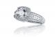  Halo Diamond Engagement Ring Setting in 18k White Gold (0.90ct. tw.)