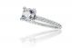 Twisted Rope Diamond Engagement Ring Setting in 14k White Gold (0.38ct. tw.)