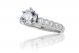 Multi-Prong Diamond Engagement Ring Setting in 14k White Gold (0.45ct. tw,)