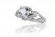  Intertwined Micropave-Set Diamond Engagement Ring Setting in 18k White Gold (0.50ct. tw.)
