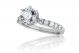 Prong Set Diamond Engagement Ring Setting in Platinum (0.40ct. tw.)