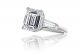 Tapered Baguette Diamond Engagement Ring Setting in 14k White Gold (0.55ct. tw.)