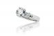 Three Stone Diamond Engagement Ring Setting in Platinum (0.50ct. tw.)