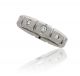 Segmented Men's Diamond Ring Wedding Band In 14kt White Gold (0.72ct.)