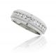Diamond Channel Set Wedding Band Ring For Men In 14kt. White Gold (1.05ct.)
