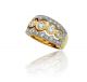 Bezel Set and Pave Diamond Ring in 18k Two Tone (2.25ct. tw.)