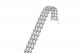 Three Row Bezel Set Diamond Bracelet In 14KT White Gold (3.25ct. tw.)