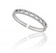 Prong Set Diamond Cuff Bangle Bracelet in 18k White Gold (3.50ct. tw.)