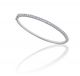 Prong Set Diamond Bangle Bracelet in 18k White Gold (1.80ct. tw.)