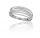 Wide Multi-Row Diamond Micropave Bangle Bracelet in 18k White Gold (9.00ct. tw.)