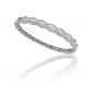 Prong Set Round and Marquise Diamond Bangle Bracelet in 18k White Gold (2.90ct. tw.)
