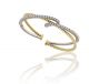 Prong Set Diamond Cuff in 18k Two Tone Gold (2.00ct. tw.)