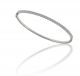 Bezel Set Diamond Bangle in 14k White Gold (0.75ct tw.)