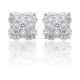 Diamond Cluster Earrings in 18k White Gold (1.60ct. tw.)