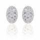 Illusion Set Diamond Earrings in 18k White Gold (1.98ct. tw.)