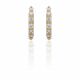 Diamond Hoop Earrings in 18k Yellow Gold