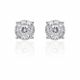 Illusion Set Diamond Earrings in 18k White Gold (0.75ct. tw.)