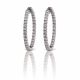 Diamond Hoop Earrings in 14k White Gold (4.50ct. tw.)