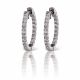 Diamond Hoop Earrings in 14k White Gold (1.50ct. tw.)