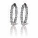 Diamond Hoop Earrings in 14k White Gold (3.15ct. tw.)