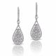 Pear Shaped Diamond Tear Drop Earrings In 18kt White Gold (1.66ct.)
