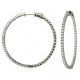 Diamond Hoop Earrings in 14k White Gold (2.45ct. tw.)