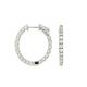 Diamond Hoop Earrings in 14k White Gold (2.20ct. tw.)