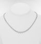 Illusion Set Diamond Tennis Necklace in 18k White Gold (3.25ct. tw.)