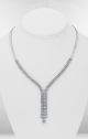 Ladies Diamond Lariat Necklace in 18k White Gold (10.50ct. tw.)