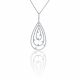 Teardrop Diamond Pendant in 18k White Gold (1.25ct. tw.)