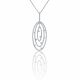 Triple Oval Diamond Pendant in 18k White Gold (1.50ct. tw.)