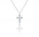 Diamond Cross Pendant in 18k White Gold (1.50ct. tw.)