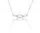 Ladies Micropave Set Infinity Necklace in 18k White Gold (0.50ct tw.)