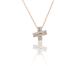 Two tone Micropave Diamond Pendant in 18k Gold (1.00ct. tw.)