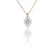Micropave Set Diamond Pendant in 18k White & Rose Gold (1.00ct. tw.)