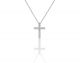 Diamond Cross Pendant in 14k White Gold (0.55ct. tw.)